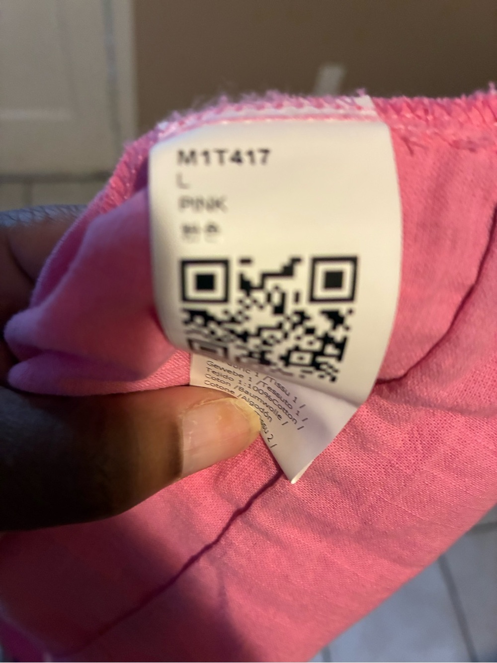 Pink Puff-Sleeve Cotton Peasant Top - Picture 6 of 6